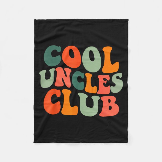 Couverture Polaire Groovy Cool Uncles Club Funny New Uncle Men  (Devant)