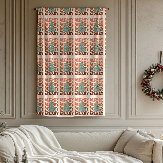 Couverture Polaire Groovy Holiday Throw Pastel Christmas Celebration (Groovy Holiday Throw Pastel Christmas Celebration)