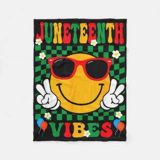 Couverture Polaire Groovy juneteenth vibes day celebrating black