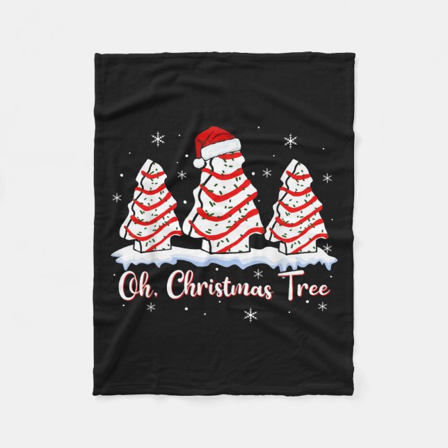 Couverture Polaire Groovy Oh Christmas Tree Cakes Debbie Beckey Jen C (Devant)