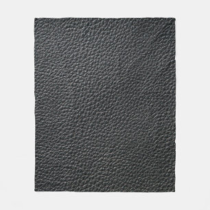 Couverture Polaire Gros plan de la texture en cuir noir et fond