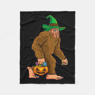 Couverture Polaire Grosse empreinte Sorcière Citrouille Halloween Fil