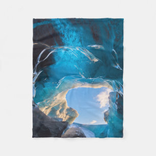 Couverture Polaire Grotte de cristal, champ de glace de Vatnajokull,