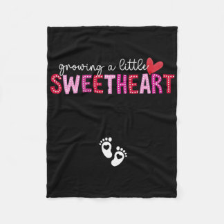 Couverture Polaire Growing A Little Sweetheart Valentine Pregnancy An