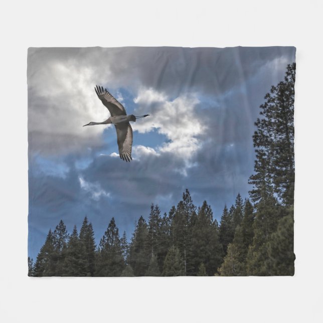 COUVERTURE POLAIRE GRUE DE SANDHILL (Devant (Horizontal))
