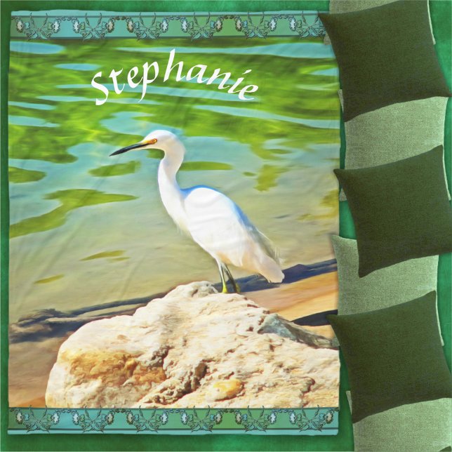 Couverture Polaire Grue Sur La Rivière Mismaloya 0335 (Créateur téléchargé)