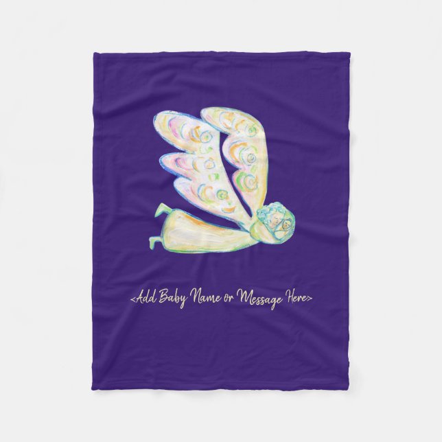 Couverture Polaire Guardian Angel Art Personnalisé Soft Fleece Blanke (Devant)