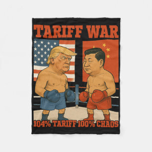 Couverture Polaire Guerre Tarifaire Drôle Trump Vs Xi Jinping Boxing