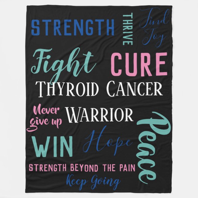 Couverture Polaire Guerrier de cancer de la thyroïde (Devant)