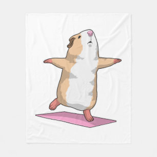 Couverture Polaire Guinéen Cochon Yoga Méditation Fitness