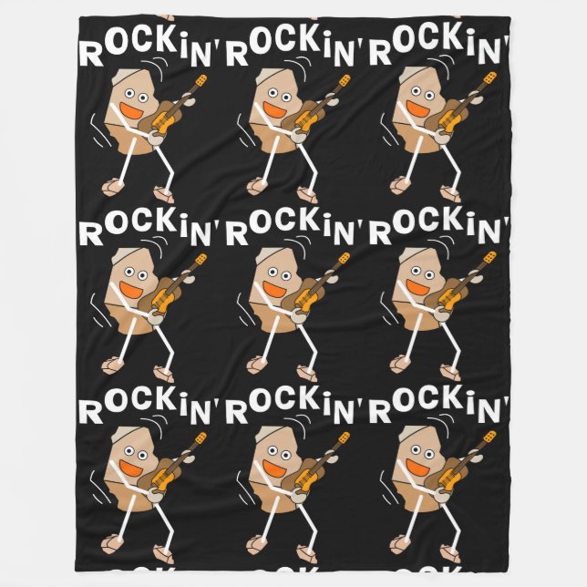 Couverture Polaire Guitare de Rockin (Devant)