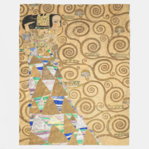 Couverture Polaire Gustav Klimt - Attente, Stoclet Frieze