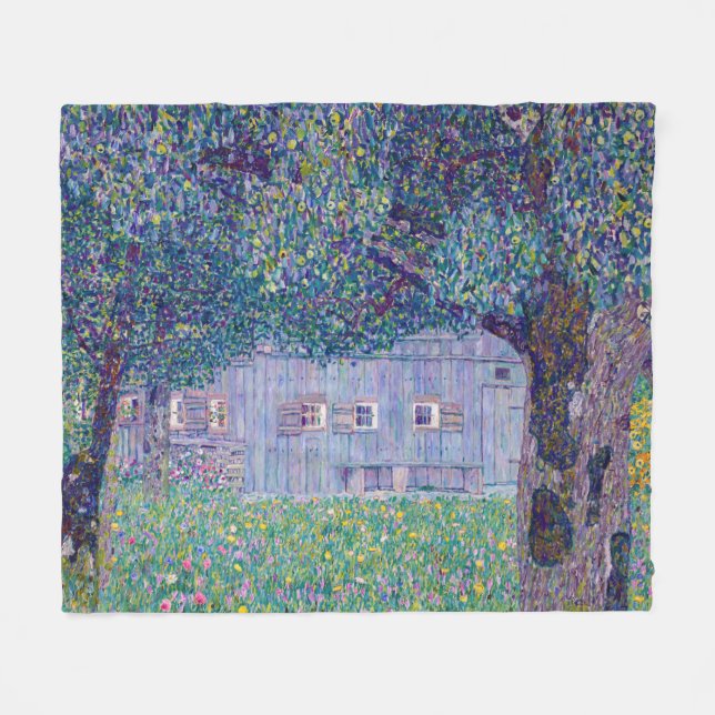 Couverture Polaire Gustav Klimt - Ferme en Haute-Autriche (Devant (Horizontal))