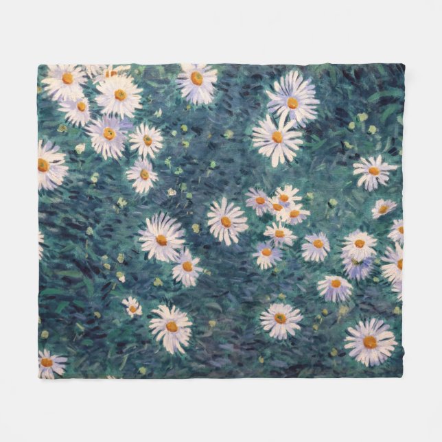 Couverture Polaire Gustave Caillebotte - Lit de marguerites, détails (Devant (Horizontal))