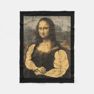 Couverture Polaire Gymnase Mona Lisa Muscle Amusement Entraînement Fi