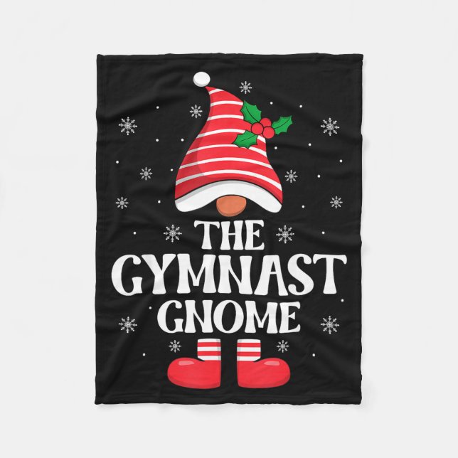 Couverture Polaire Gymnast Gnome Christmas Family Matching Group Funn (Devant)