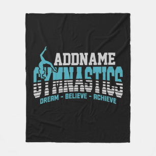Couverture Polaire Gymnaste AJOUTER LE NOM Gymnastique Équipe Backben