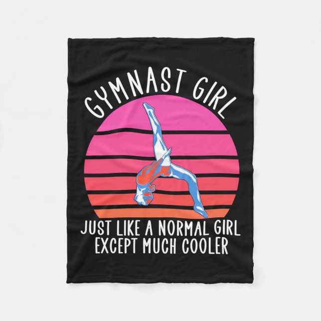 Couverture Polaire Gymnaste Girl (Devant)