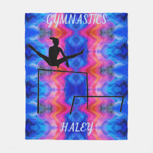 COUVERTURE POLAIRE GYMNASTICS GYMNAST SUR LES BARS INÉGALEMENT FLEECE