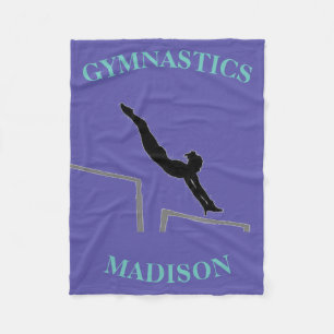 Couverture Polaire Gymnastique Barres Inégales Personnalisées Filles
