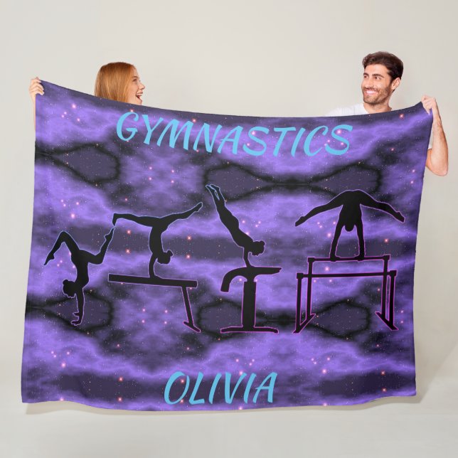 Couverture Polaire Gymnastique Événements pour filles Fleece Blanket (En situation)