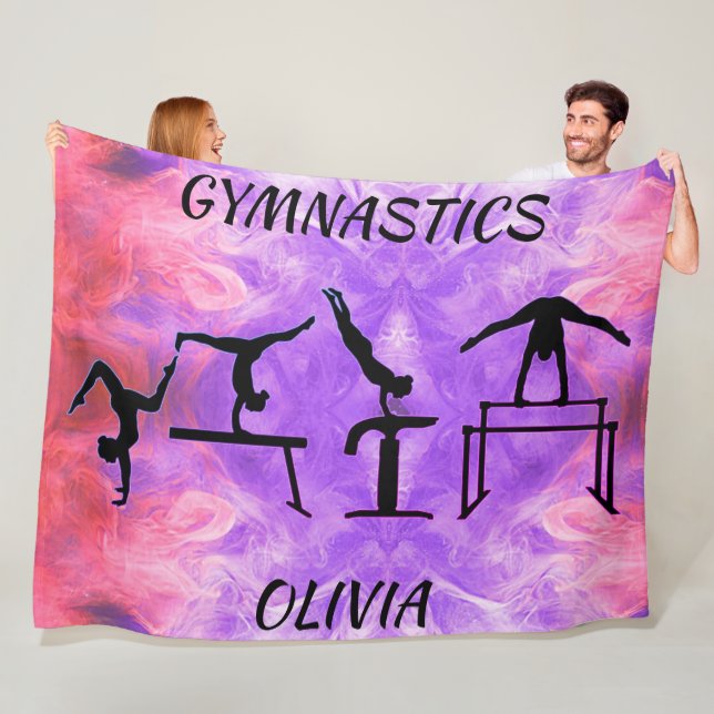 Couverture Polaire Gymnastique Événements pour filles Fleece Blanket (En situation)