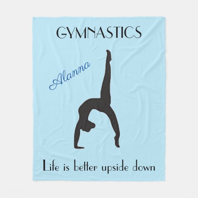 Couverture Polaire Gymnastique : La vie est meilleure à l'envers (Devant)