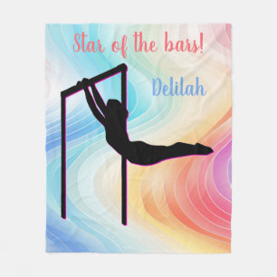 Couverture Polaire Gymnastique Pastel Star des Bars Personnalisé