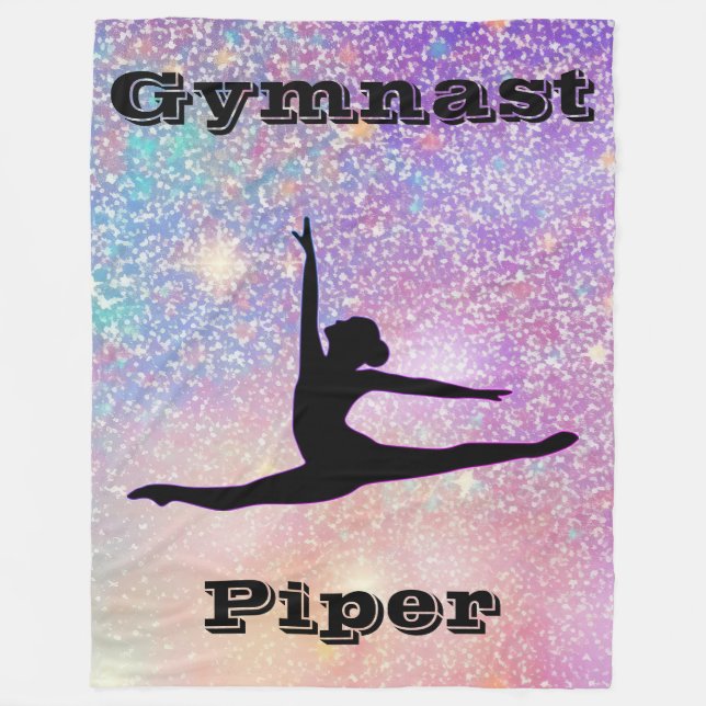 Couverture Polaire Gymnastique personnalisée (Devant)