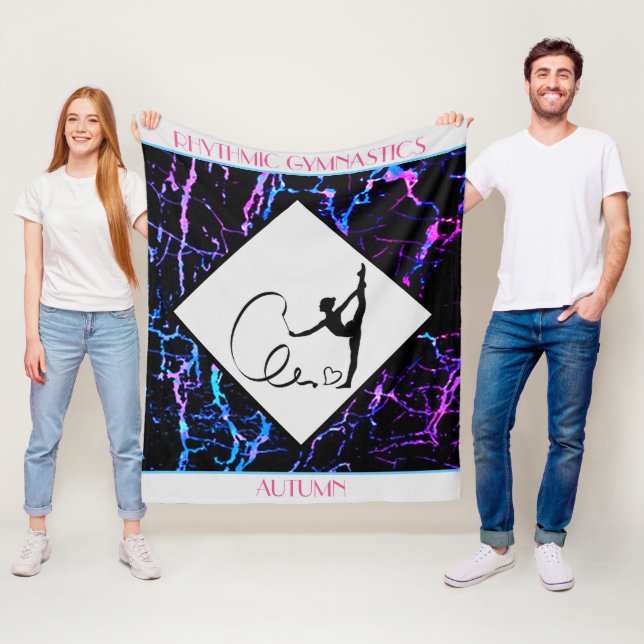 Couverture Polaire Gymnastique rythmique Blanche-polaire Abstraite (En situation)