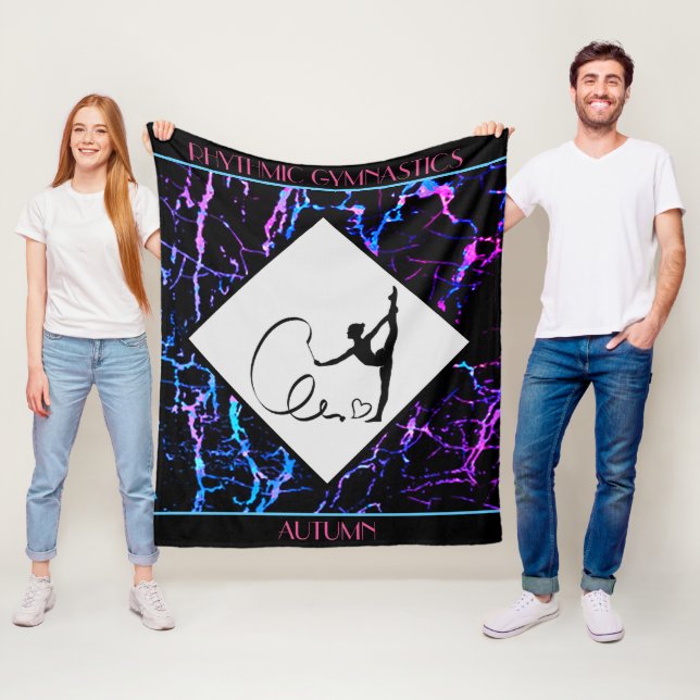 Couverture Polaire Gymnastique rythmique Blanche-polaire Abstraite (En situation)