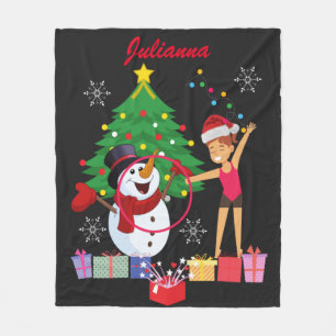 Couverture Polaire Gymnastique rythmique Célébration de Noël