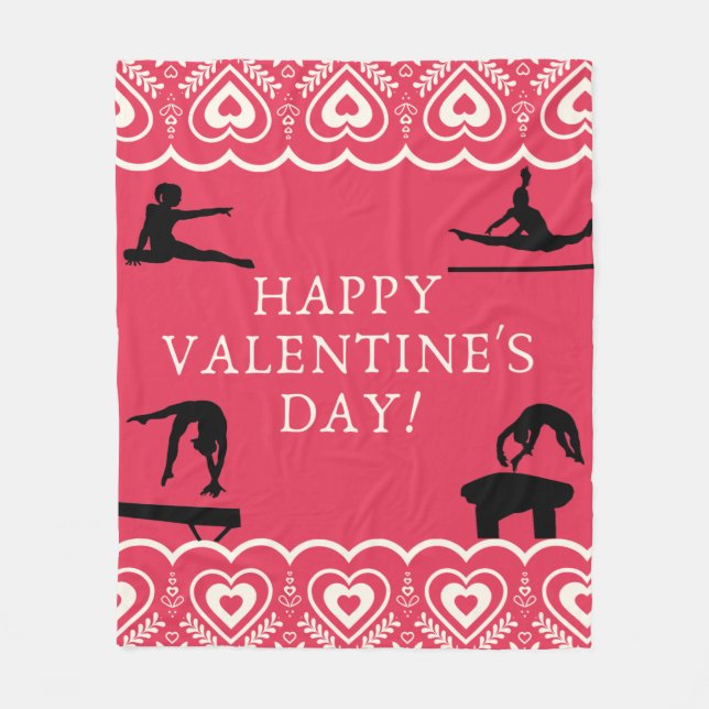 Couverture Polaire Gymnastique Saint Valentin (Devant)