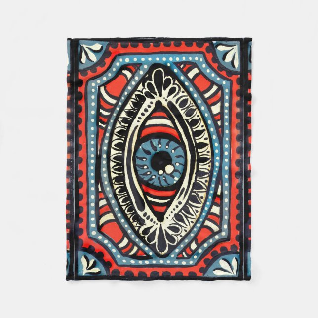 Couverture Polaire Gypsi bleu (Devant)