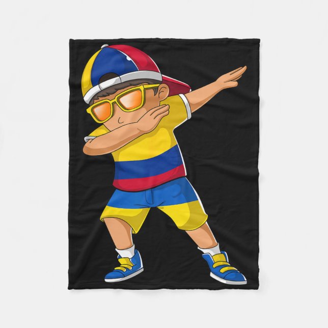Couverture Polaire Half Colombian Half Ukrainian Boy Colombia Ukraine (Devant)