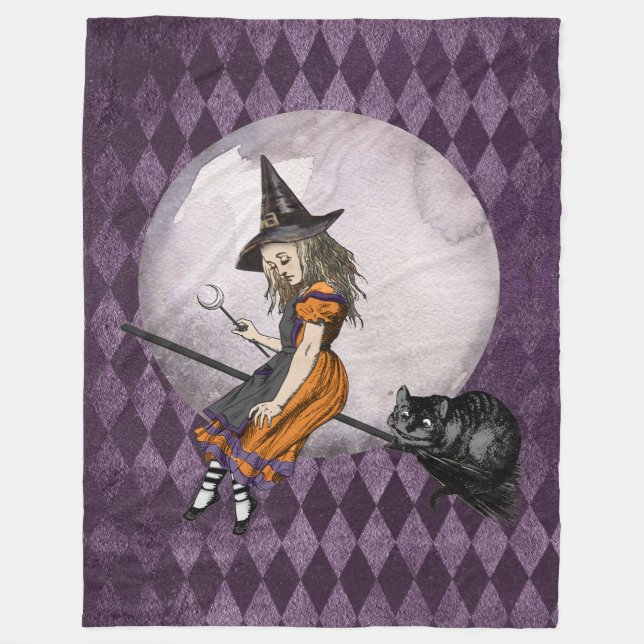 Couverture Polaire Halloween Alice au pays des merveilles Cheshire Ca (Devant)