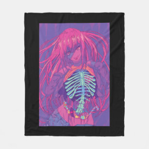 Couverture Polaire Halloween Anime Éffrayant Anime Girl Waifu effroi