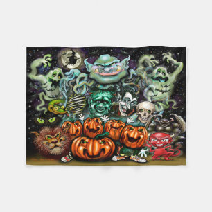 Couverture Polaire Halloween Art amusant