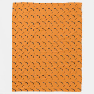 Couverture Polaire Halloween/chauve-souris blanc