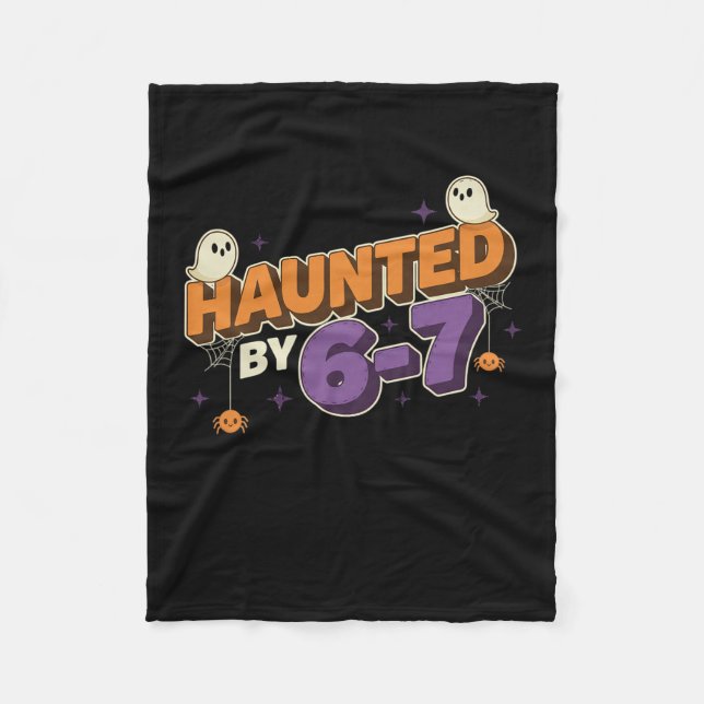 Couverture Polaire Halloween effrayant 67 Six Seven Meme 1 (18)  (Devant)