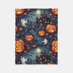 Couverture Polaire Halloween éffrayant Haunween Nuit Hantée Petite To