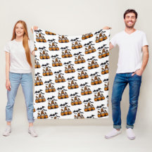 Halloween Gnome Fleece Blanket