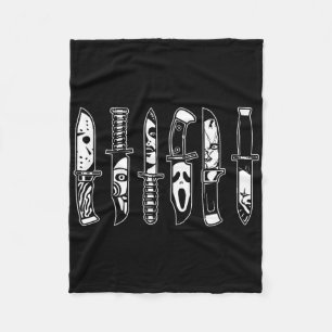 Couverture Polaire Halloween Personnages De Film Horreur En Couteaux 