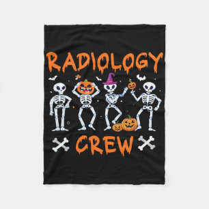Couverture Polaire Halloween Radiologie Automne Rad Tech X-ray Tec