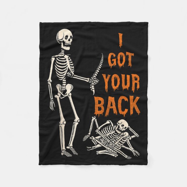 Couverture Polaire Halloween Skeletons Ive Got Your Back Costume Men  (Devant)