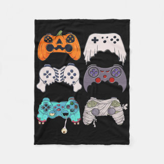 Couverture Polaire Halloween Squelette Zombie Contrôleurs de jeu mama