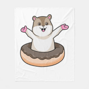 Couverture Polaire Hamster avec de l'âne au chocolat