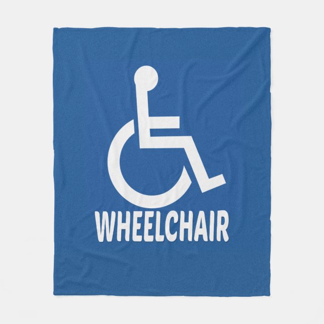 Couverture Polaire Handicap Fauteuil roulant (Devant)