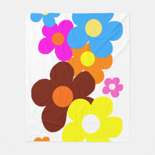 Couverture Polaire Happy Flowers