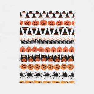 Couverture Polaire Happy Halloween design